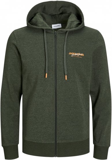 Jack & Jones ALVIS Hoodie Kombu Green - Puloveri & dukserice - Muške Puloveri & dukserice veliki brojevi
