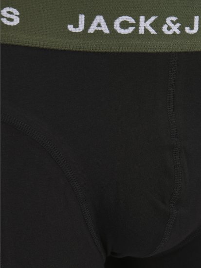 Jack & Jones JACARON Trunks 3-Pack Black - Donje rublje & kupaće hlače - muške donje rublje veliki brojevi