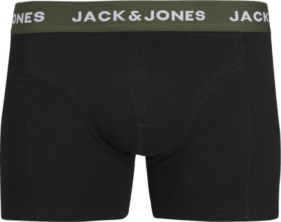 Jack & Jones JACARON Trunks 3-Pack Black - Donje rublje & kupaće hlače - muške donje rublje veliki brojevi