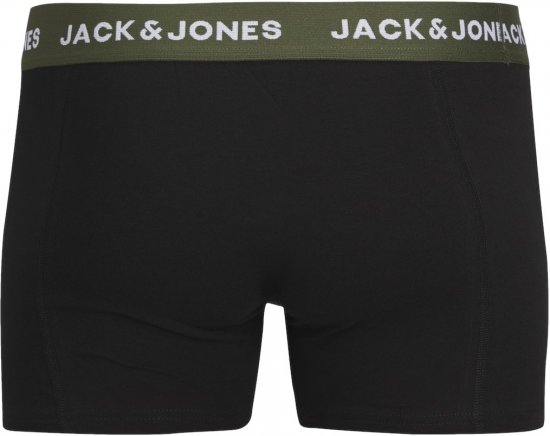 Jack & Jones JACARON Trunks 3-Pack Black - Donje rublje & kupaće hlače - muške donje rublje veliki brojevi