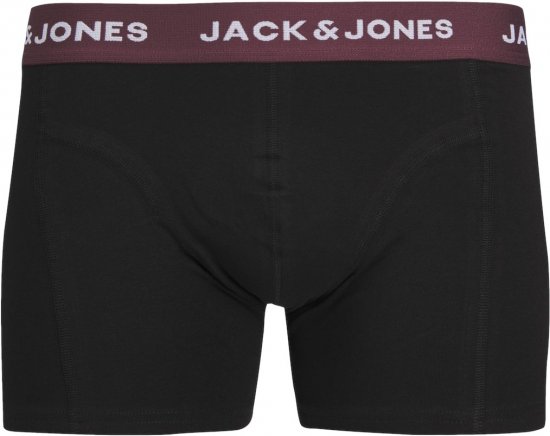 Jack & Jones JACARON Trunks 3-Pack Black - Donje rublje & kupaće hlače - muške donje rublje veliki brojevi