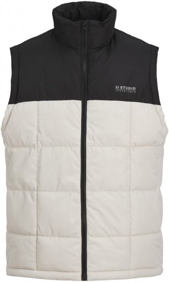 Jack & Jones BEN Square Quilted Bodywarmer Black/White - Jakne - Muške Jakne Veliki Brojevi