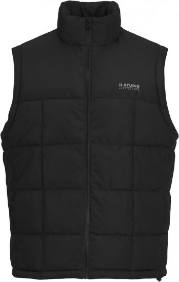 Jack & Jones BEN Square Quilted Bodywarmer Black - Jakne - Muške Jakne Veliki Brojevi