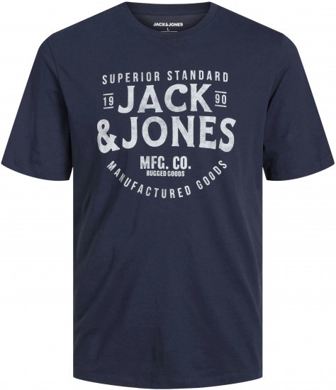 Jack & Jones JJJEANS T-Shirt Navy - Majice Kratkih Rukava - Muške Majice Kratkih Rukava Veliki Brojevi 