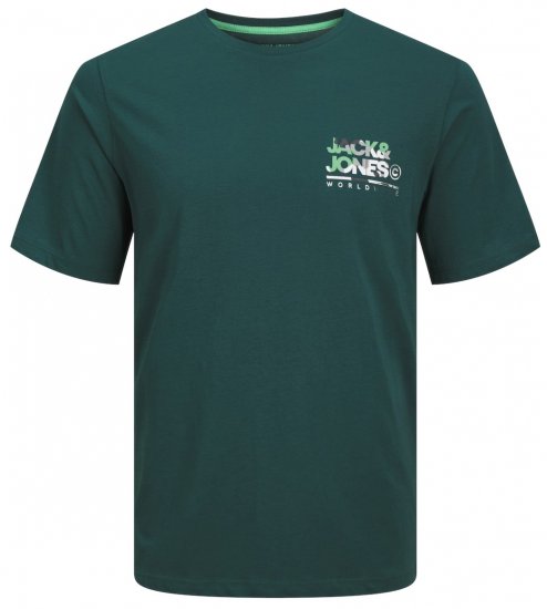 Jack & Jones JJLUKE T-Shirt Deep Teal - Majice Kratkih Rukava - Muške Majice Kratkih Rukava Veliki Brojevi 