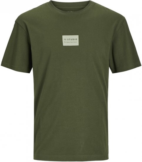Jack & Jones HAKKAI T-Shirt Kombu Green - Majice Kratkih Rukava - Muške Majice Kratkih Rukava Veliki Brojevi 