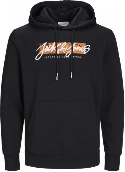 Jack & Jones Tiley Hoodie Black - Puloveri & dukserice - Muške Puloveri & dukserice veliki brojevi