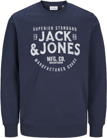 Jack & Jones JJJEANS Sweatshirt Navy Blazer - Puloveri & dukserice - Muške Puloveri & dukserice veliki brojevi