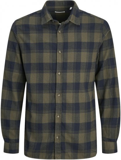 Jack & Jones JJJOSHUA Shirt Green - Košulje - Muške Košulje Veliki Brojevi