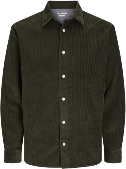 Jack & Jones CORDUROY Shirt Green - Košulje - Muške Košulje Veliki Brojevi