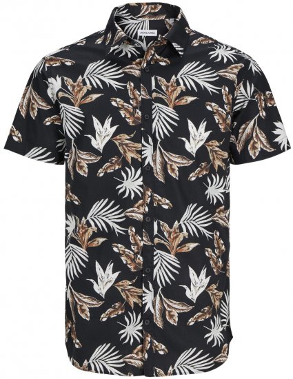 Jack & Jones JOSHUA Floral Shirt Black - Košulje - Muške Košulje Veliki Brojevi