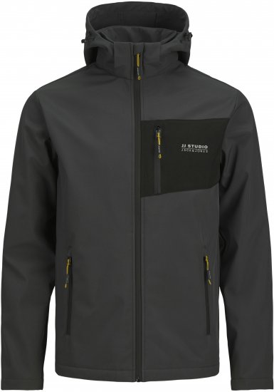 Jack & Jones JJTAYLOR Softshell Jacket Dark Grey - Jakne - Muške Jakne Veliki Brojevi