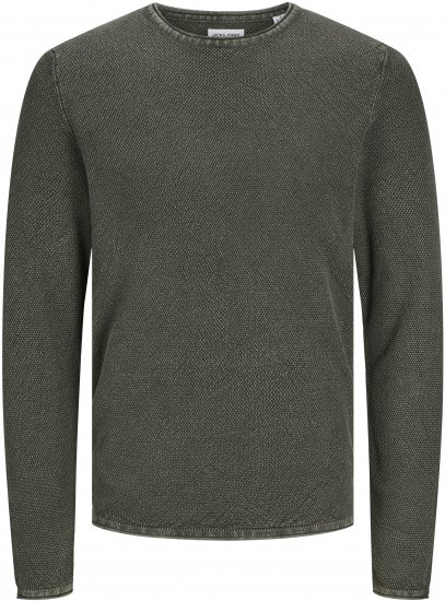 Jack & Jones JJDEAN Knitted Sweater Kombu Green - Puloveri & dukserice - Muške Puloveri & dukserice veliki brojevi
