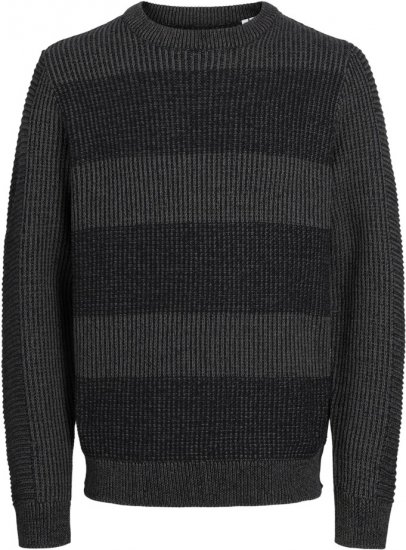 Jack & Jones HUGO Knitted Sweater Black - Puloveri & dukserice - Muške Puloveri & dukserice veliki brojevi