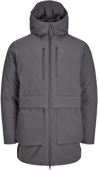 Jack & Jones CHARLIE Windproof Parka Grey - Jakne - Muške Jakne Veliki Brojevi