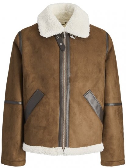 Jack & Jones Cole Aviator Jacket Cognac - Jakne - Muške Jakne Veliki Brojevi