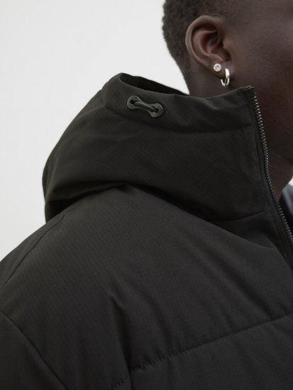 Jack & Jones Global Puffer Jacket Black - Jakne - Muške Jakne Veliki Brojevi
