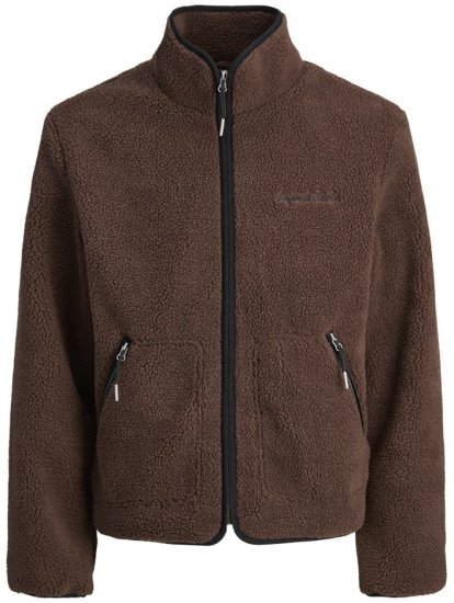 Jack & Jones Norrebro Teddy Jacket Deep Mahogany - Jakne - Muške Jakne Veliki Brojevi