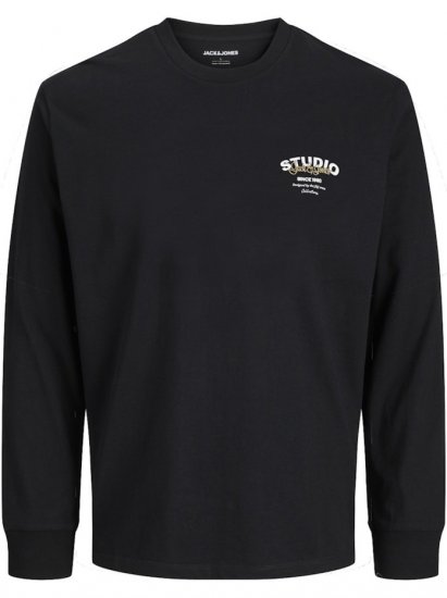 Jack & Jones Yuki Crew Neck Sweatshirt Black - Puloveri & dukserice - Muške Puloveri & dukserice veliki brojevi