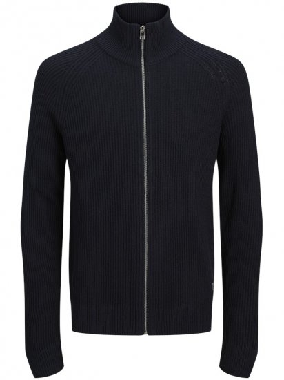 Jack & Jones Pannel Zip Knit Cardigan Sky Captain - Puloveri & dukserice - Muške Puloveri & dukserice veliki brojevi