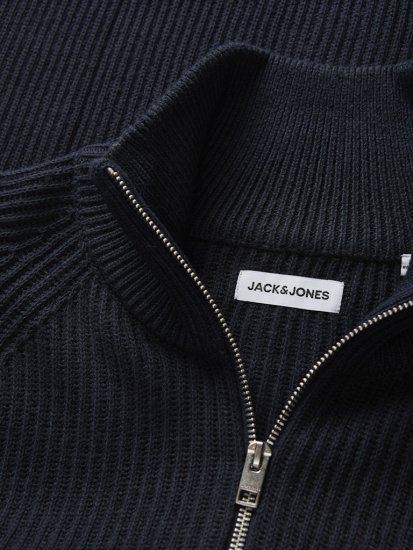 Jack & Jones Pannel Zip Knit Cardigan Sky Captain - Puloveri & dukserice - Muške Puloveri & dukserice veliki brojevi