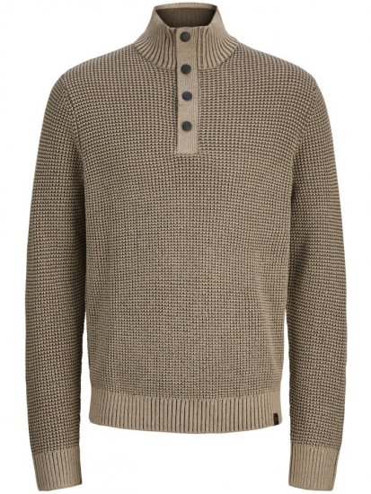 Jack & Jones Ethan High Neck Knit Pullover Crockery - Puloveri & dukserice - Muške Puloveri & dukserice veliki brojevi