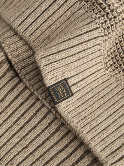 Jack & Jones Ethan High Neck Knit Pullover Crockery - Puloveri & dukserice - Muške Puloveri & dukserice veliki brojevi