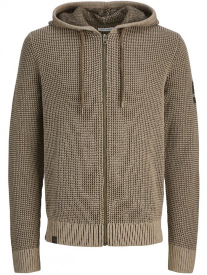 Jack & Jones Zip Knit Hoodie Crockery - Puloveri & dukserice - Muške Puloveri & dukserice veliki brojevi