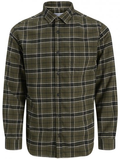 Jack & Jones James Long Sleeve Flannel Shirt Rosin - Košulje - Muške Košulje Veliki Brojevi