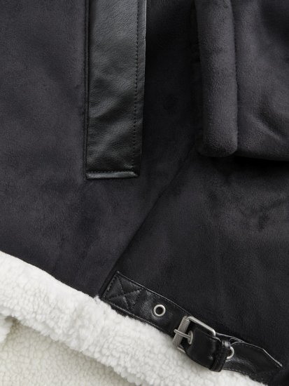 Jack & Jones Cole Aviator Jacket Black - Jakne - Muške Jakne Veliki Brojevi