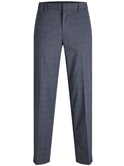 Jack & Jones Harry Pedro Formal Check Trousers Dark Navy - Odijela - Muška Odijela Veliki Brojevi