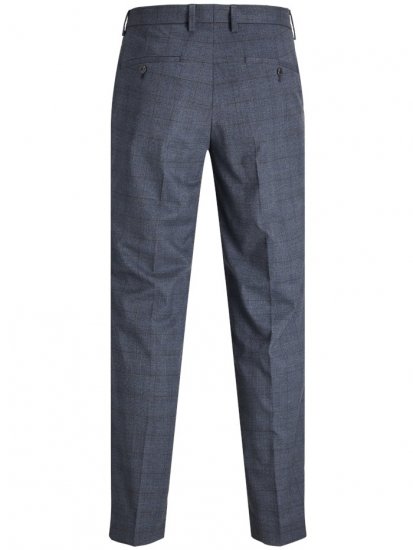 Jack & Jones Harry Pedro Formal Check Trousers Dark Navy - Odijela - Muška Odijela Veliki Brojevi