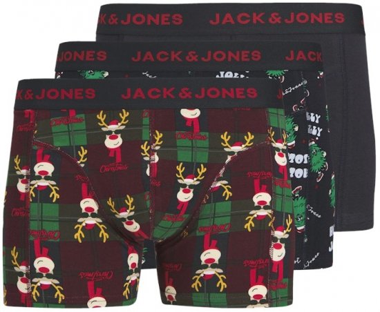Jack & Jones Rudolph Trunks 3-Pack Dark Navy - Donje rublje & kupaće hlače - muške donje rublje veliki brojevi