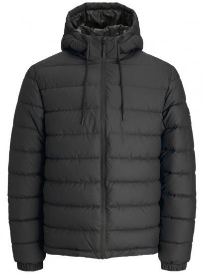 Jack & Jones Point PU Puffer Jacket Black - Jakne - Muške Jakne Veliki Brojevi