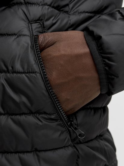 Jack & Jones Elvis Light Puffer Collar Jacket Black - Jakne - Muške Jakne Veliki Brojevi
