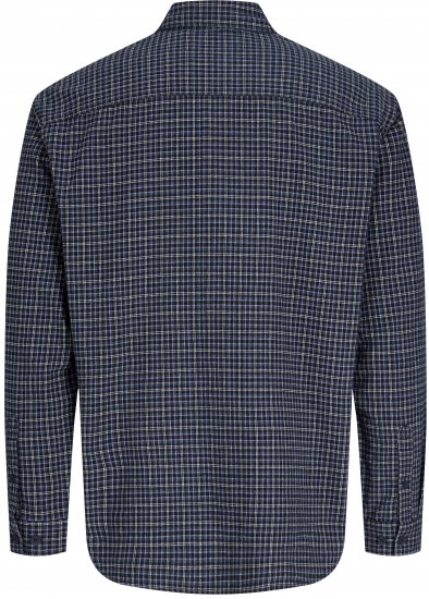 Jack & Jones Carter Check Shirt Navy Blazer - Košulje - Muške Košulje Veliki Brojevi