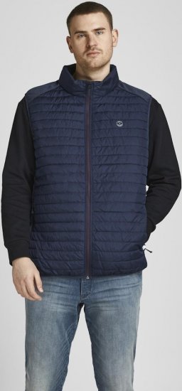 Jack & Jones MULTI BODYWARMER With COLLAR Navy Blazer - Jakne - Muške Jakne Veliki Brojevi