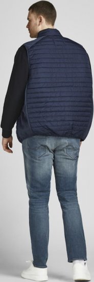 Jack & Jones MULTI BODYWARMER With COLLAR Navy Blazer - Jakne - Muške Jakne Veliki Brojevi