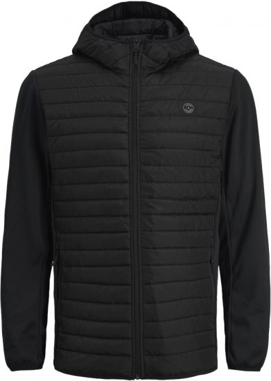 Jack & Jones MULTI QUILTED SET-IN Sleeves Jacket Black - Jakne - Muške Jakne Veliki Brojevi