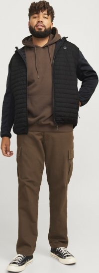 Jack & Jones MULTI QUILTED SET-IN Sleeves Jacket Black - Jakne - Muške Jakne Veliki Brojevi