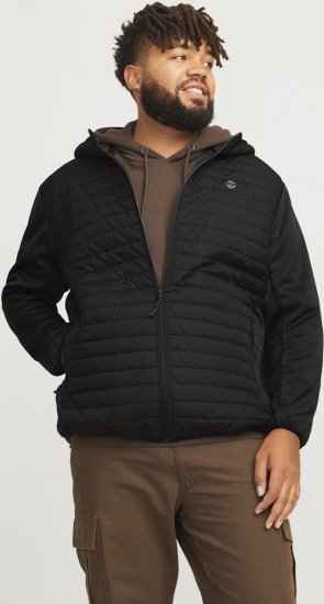 Jack & Jones MULTI QUILTED SET-IN Sleeves Jacket Black - Jakne - Muške Jakne Veliki Brojevi