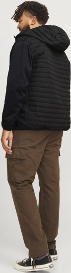 Jack & Jones MULTI QUILTED SET-IN Sleeves Jacket Black - Jakne - Muške Jakne Veliki Brojevi