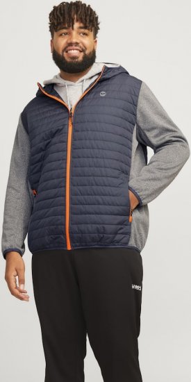 Jack & Jones MULTI QUILTED SET-IN Sleeves Jacket Grey Melange - Jakne - Muške Jakne Veliki Brojevi