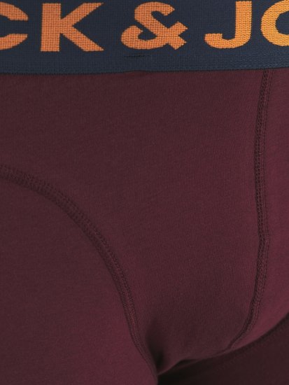 Jack & Jones LICHFIELD Trunks 3-Pack Burgundy - Donje rublje & kupaće hlače - muške donje rublje veliki brojevi