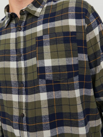 Jack & Jones JOROWEN CHECK COMFORT Shirt Olive - Košulje - Muške Košulje Veliki Brojevi