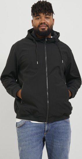 Jack & Jones BASIC Water-Resistant Softshell Jacket Black - Jakne - Muške Jakne Veliki Brojevi