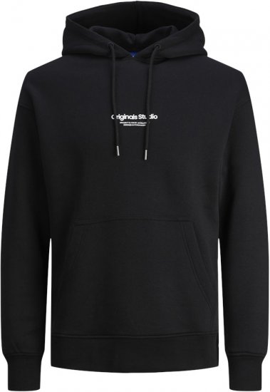 Jack & Jones ESTERBRO Hoodie Black - Puloveri & dukserice - Muške Puloveri & dukserice veliki brojevi