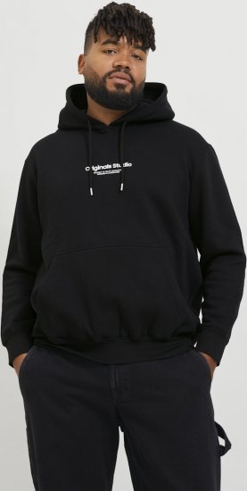 Jack & Jones ESTERBRO Hoodie Black - Puloveri & dukserice - Muške Puloveri & dukserice veliki brojevi