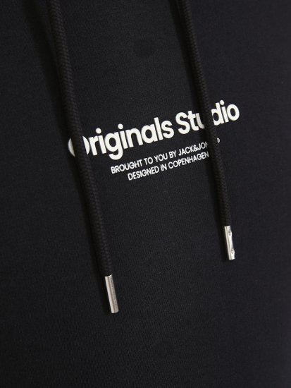 Jack & Jones ESTERBRO Hoodie Black - Puloveri & dukserice - Muške Puloveri & dukserice veliki brojevi
