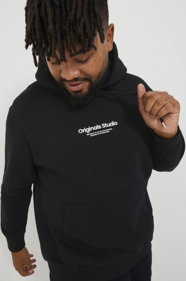 Jack & Jones ESTERBRO Hoodie Black - Puloveri & dukserice - Muške Puloveri & dukserice veliki brojevi